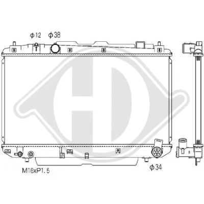 Bilde av DIEDERICHS DCM3265 Radiator 375 738 25 Climate
