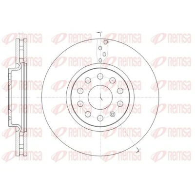 Bilde av REMSA 61479.10 Bremseskiver framaksel 314, 314 30 5 ventilert VOLKSWAGEN: Sharan II