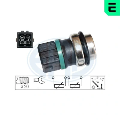 Bilde av Sensor, kjølemiddeltemperatur, seat,skoda,vw, 357 919 501 B,