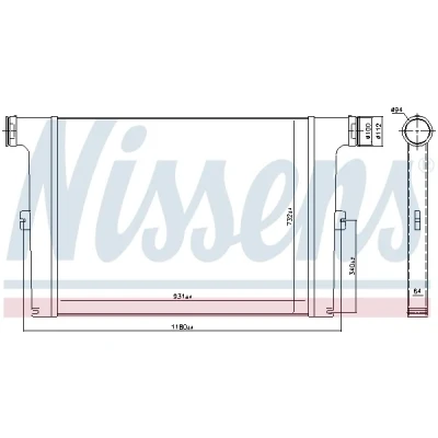 Bilde av Intercooler NISSENS 97066