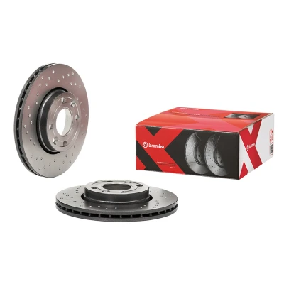 Bilde av BREMBO 09.9078.2X Bremseskiver 258 22 4 perforert / ventilert belagt høy karbon med skruer RENAULT: Kangoo II Express, Zoe, Grand