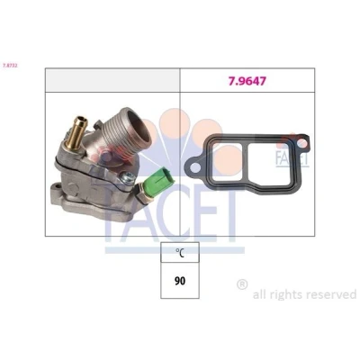 Bilde av FACET 7.8732 Termostat 90 Made in Italy OE Equivalent VOLVO: XC70 I Cross Country, V70 2, V50