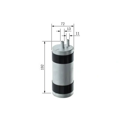 Bilde av BOSCH Drivstoffilter ledningsfilter 10mm 12mm F 026 402 144