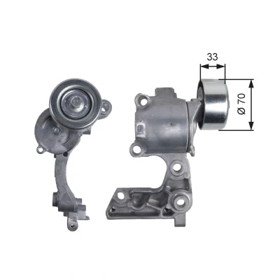 Bilde av GATES T38411 Strammerull FleetRunner Micro V Stretch Fit TOYOTA: Land Cruiser Prado 120, HILUX 3 Pick up, 200