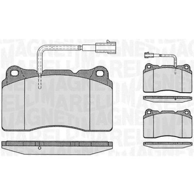 Bilde av Bremseklosser sett, Framaksel, alfa romeo,lancia,volvo, 77362226, 77363545, 77364265, 77365266, 77366389, 9948030, 9948557, 9951155