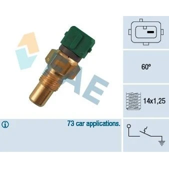 Bilde av Temperaturbryter, kjøling, citroën,fiat,peugeot,suzuki, 1338.27, 13650 66G00, 66G00 000, 1610087109, 1610087109000, 16100 87183, 1