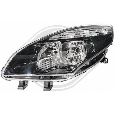 Bilde av DIEDERICHS 4465481 Frontlykter venstre H7/H7 RENAULT: GRAND SCENIC 3