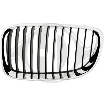Bilde av DIEDERICHS 1280141 Radiatorgitter venstre krom/sort BMW: 1 Hatchback