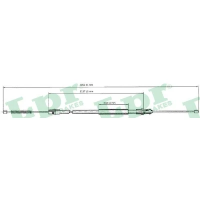 Bilde av LPR C0692B Bremsekabel 1460/1125 Trommelbrems