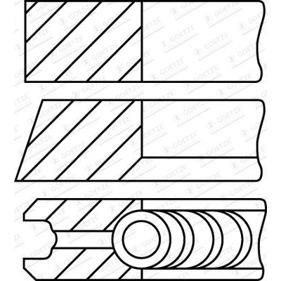 Bilde av GOETZE ENGINE 08 430307 00 Stempelringsett 80,2 0,5
