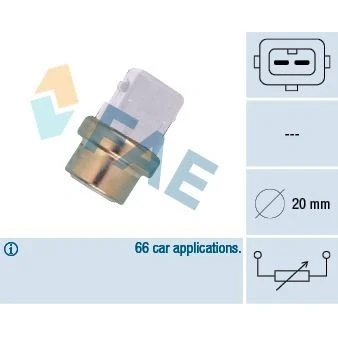 Bilde av EPS 1.830.254 Kjølevæsketemperatursensor Made in Italy OE Equivalent RENAULT: Scénic 1