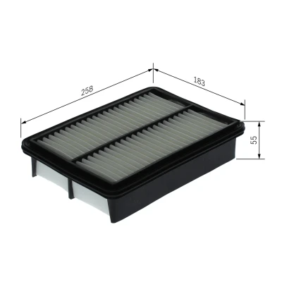 Bilde av BOSCH F 026 400 747 Luftfilter 55 183 258 Filterinnsats