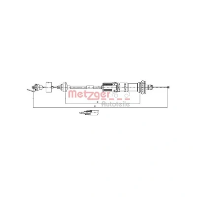 Bilde av METZGER 11.3059 Koplingskabel med automatisk justering COFLE PEUGEOT: 206 Hatchback