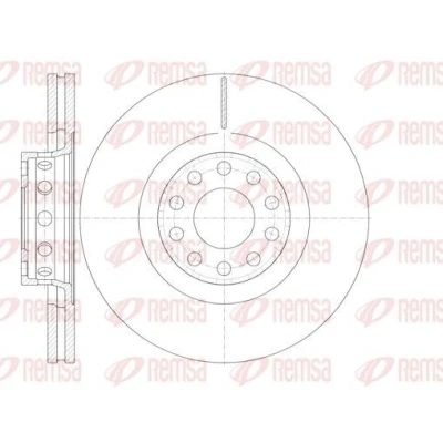 Bilde av REMSA 6781.10 Bremseskiver framaksel 323, 323 30 10 ventilert AUDI: A6 C5 Avant, Sedan, A8 D3
