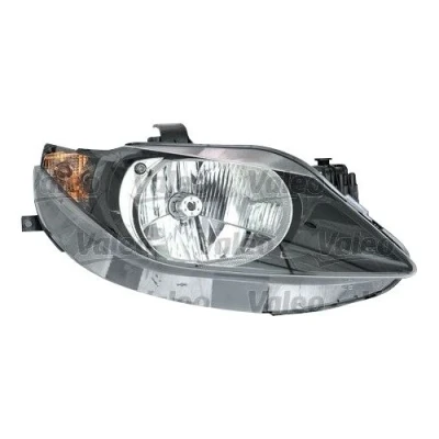 Bilde av VALEO 043813 Frontlykter høyre H4 Halogen transparent med nærlys, fjærnlys for høyrekjøring ORIGINAL PART motor høydejustering hovedlys