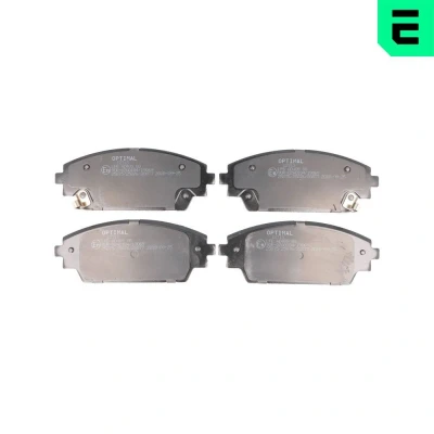 Bilde av OPTIMAL BP 12713 Bremseklosser framaksel med akustisk slitasjevarsel MAZDA: 3 Hatchback, CX