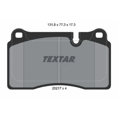 Bilde av TEXTAR 2021701 Bremseklosser klargjort for slitasjeindikator LAND ROVER: Range Rover Sport, 3