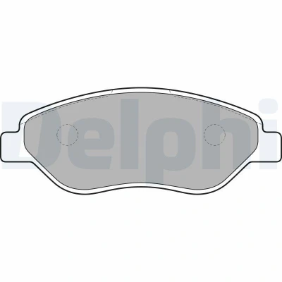 Bilde av DELPHI LP2010 Bremseklosser med akustisk slitasjevarsel antihyle blikk tilbehør OPEL: Corsa D Hatchback, C Hatchback