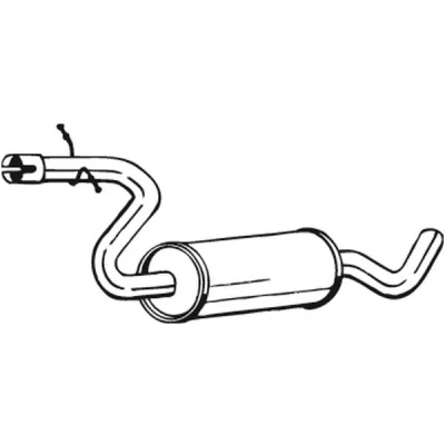 Bilde av Mellomlyddemper, vw golf v, plus 1K0253209A, 1K0253209T
