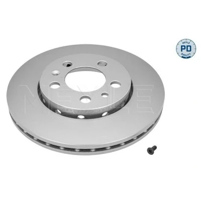 Bilde av MEYLE 183 521 1018/PD Bremseskiver framaksel 256 22 5 100 ventilert Sink lamell belagt høy karbon med skruer PD Quality VOLKSWAGEN: Golf 4