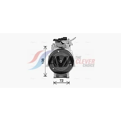 Bilde av PRASCO FDAK692 Kompressor 7SBH17C PAG 46 R 134a FORD: MONDEO 4 Turnier, Transit Connect Mk2 Stasjonsvogn, FOCUS 3 Turnier