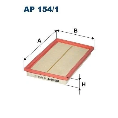 Bilde av FILTRON AP 154/1 Luftfilter 33 168 283 Filterinnsats SUBARU: Forester II, Impreza III Hatchback, I Sedan, NISSAN: X Trail, Pick Up, TERRANO 2