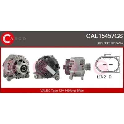 Bilde av CASCO CAL10243AS Dynamo 12V 90A VOLKSWAGEN: Multivan 5 (7HM, Transporter 5, Bus, SKODA: Roomster, Fabia I Hatchback, SEAT: Ibiza 3