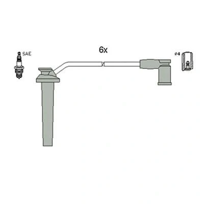 Bilde av HITACHI 134372 Pluggledninger FORD: MONDEO 3 Stufenheck, 2