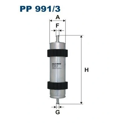 Bilde av FILTRON PP 991/3 Drivstoffilter ledningsfilter 8 10 AUDI: A6 C7 Allroad, A7 Sportback, Avant