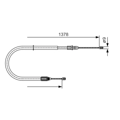 Bilde av Tautrekk, parkeringsbrems BOSCH 1 987 482 041