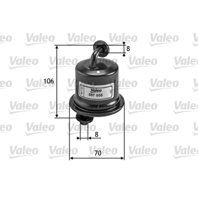 Bilde av VALEO 587055 Drivstoffilter ledningsfilter 8 SUZUKI: SX4 I Hatchback, Ignis I, Liana TOYOTA: RAV4 III SUV
