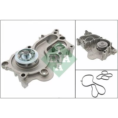 Bilde av INA 538 0746 10 Vannpumpe med tetning uten kapsling for tannremmens sekundærdrev VOLKSWAGEN: Golf 7, Polo V Hatchback, AUDI: A3 Sportback