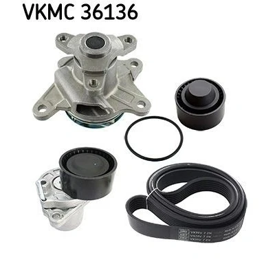Bilde av SKF VKMC 36136 Vannpumpe + kileremsett