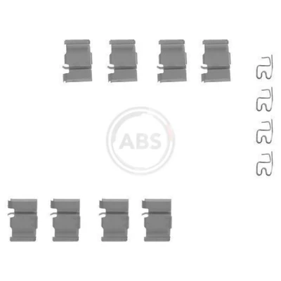 Bilde av A.B.S. 1133Q Tibehørsett, skivebremse belegg TOYOTA: Land Cruiser Prado 150, 120, 80
