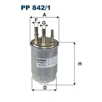 Bilde av FILTRON PP 842/1 Drivstoffilter ledningsfilter 8 SSANGYONG: Rodius I, Rexton / 2, Actyon Sports I Pick up