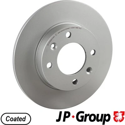 Bilde av JP GROUP 4163201500 Bremseskiver bakaksel 247 9 4 fullt ut belagt PEUGEOT: 307 SW, Hatchback, Stasjonsvogn, CITROËN: C4 I C3 II