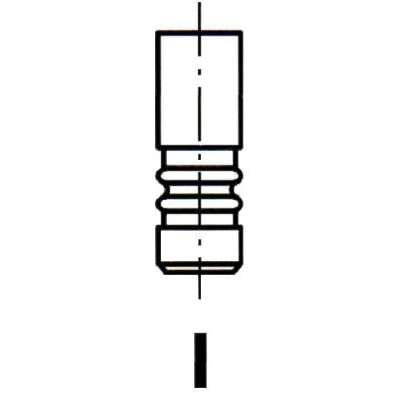 Bilde av IPSA VL202800 Eksosventil 30 ventilskaft forkrommet VOLKSWAGEN: Caddy 3, GOLF 6, Polo V Hatchback, AUDI: A3 Sportback, SKODA: Octavia 2 Combi