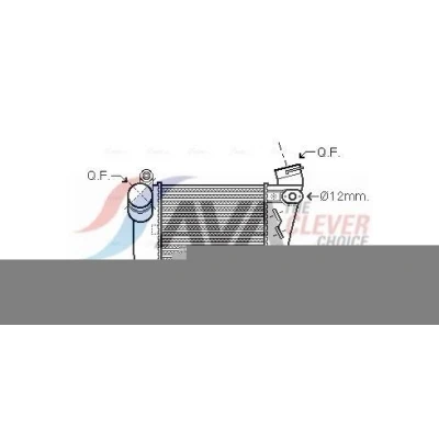 Bilde av Intercooler AVA QUALITY COOLING AIA4354