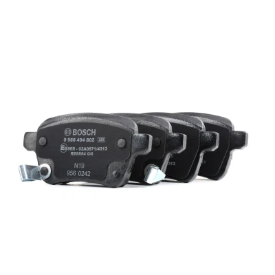 Bilde av BOSCH 0 986 494 802 Bremseklosser Low Metallic med akustisk slitasjevarsel antihyle blikk FIAT: 500L