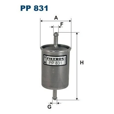 Bilde av FILTRON PP 831 Drivstoffilter ledningsfilter 8 OPEL: Omega A Sedan, Manta B Astra F Caravan, AUDI: A6 C5 Avant, Sedan