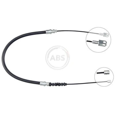 Bilde av A.B.S. K16478 Bremsekabel 750 Skivebrems for høyre/venstre ratt VOLVO: 960 I Sedan
