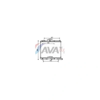 Bilde av PRASCO OLA2590 Radiator Aluminium 375 507 23 Kjøleribber satt sammen mekanisk
