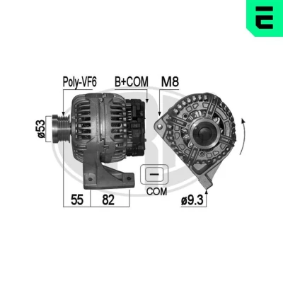 Bilde av ERA 209074A Dynamo 14V 140A VOLVO: V70 2, XC90 I, S80 I
