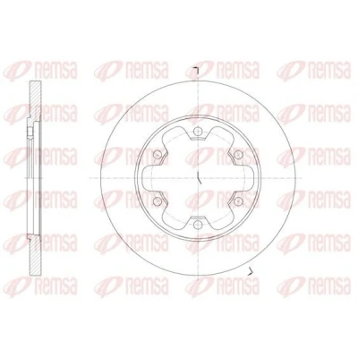 Bilde av REMSA 61569.00 Bremseskiver bakaksel 308, 308 18 6 fullt ut FORD: Transit V363 Van