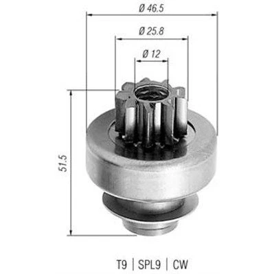 Bilde av MAGNETI MARELLI 940113020240 Lite tannhjul, starter