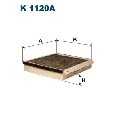 Bilde av FILTRON K 1120A Kupéfilter Karbonfilter 235 205 40 MERCEDES BENZ: ML Klasse