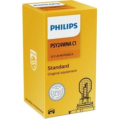 Bilde av Pære PHILIPS PSY24W PG20/4, bak, Foran, Foran eller bmw,land rover,jeep,volvo,citroën,vw,mercedes benz,opel,vauxhall,lancia,audi,