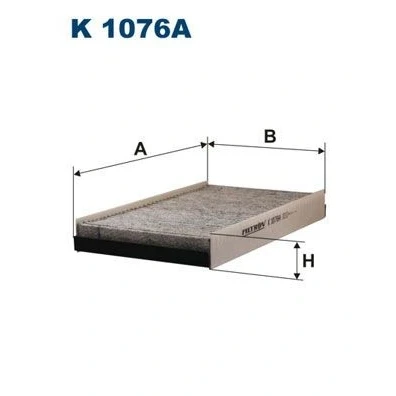 Bilde av FILTRON K 1076A Kupéfilter Karbonfilter 279 161 35