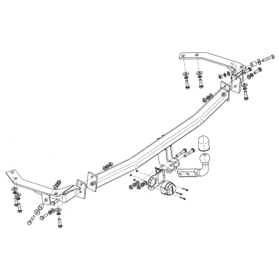 Bilde av Tilhengerfeste, standard Toyot avensis verso (_m2_), toyota