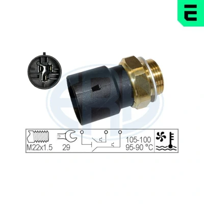 Bilde av Temperaturbryter, radiator ventilator, opel, 13 41 026, 90 339 409
